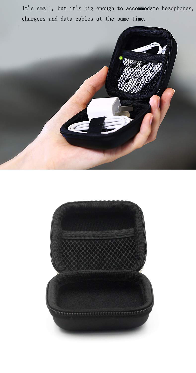 Bestbling Bling Carrying Earphone Pouch Storage Bag Holder-Earbud Mini Pouch Headset Storage Case Bags for Airpods, Bluetooth (Silver) - Image 5